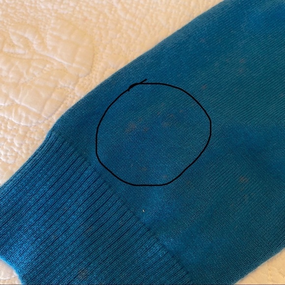 L.L. Bean Cotton Angora Blend Blue Sweater - S - Picture 7 of 13